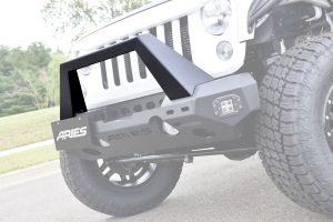 Aries Trail Chaser Front Bumper Angular Brush Guard - JK