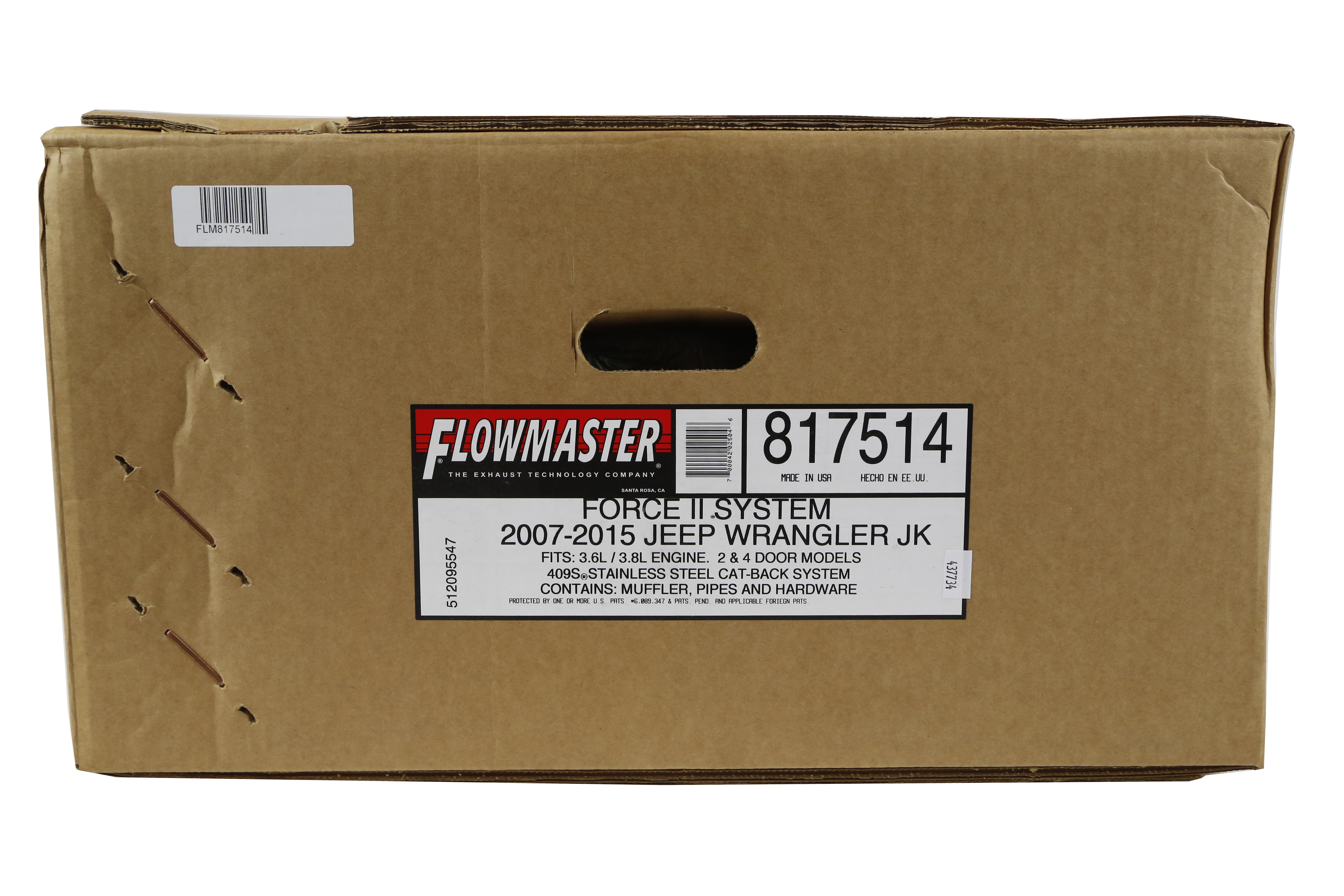 Flowmaster Force II Cat-Back Exhaust System - JK