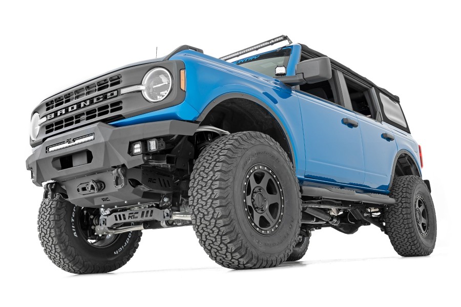 Rough Country Oval Nerf Step Bars - Bronco 4dr 2021+