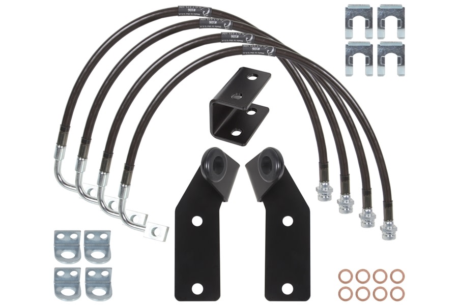Jeep JK 4Dr 201117 Carli Suspension Extended Brake Lines Guides and