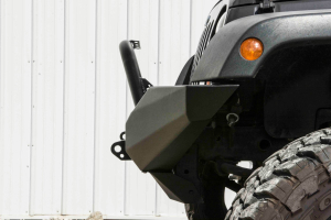 LOD Destroyer Full-Width Front Bumper w/Bull Bar Black Powder Coated - JK