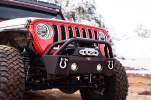 DV8 Offroad Pocket Front Bumper - JK/JL/JT