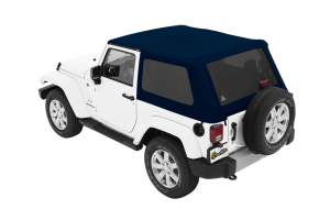 Bestop Trektop NX Plus Soft Top with Tinted Side & Rear Windows - Blue Twill - JK 2DR