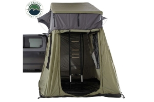 Overland Vehicle Systems Nomadic 2 Roof Top Tent Annex Green Base with Black Floor & Travel Cover