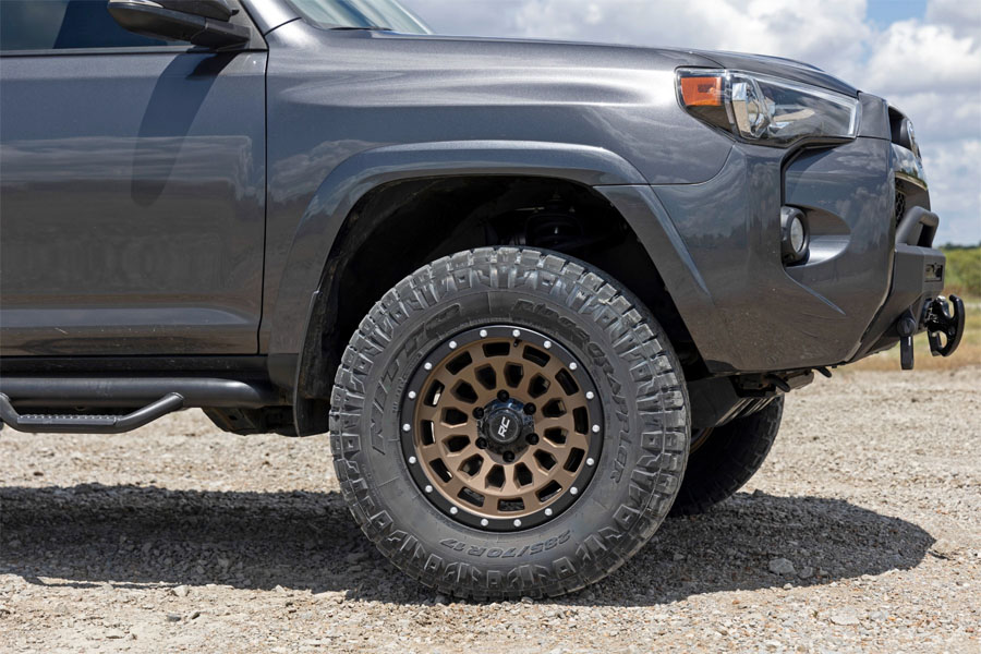Rough Country 87 Series Wheel, 17x8.5 5x4.5 0mm - Bronze/Black - TJ/LJ