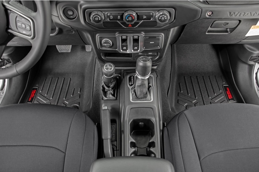 Rough Country Heavy Duty Front and Rear Floor Mats  - JT