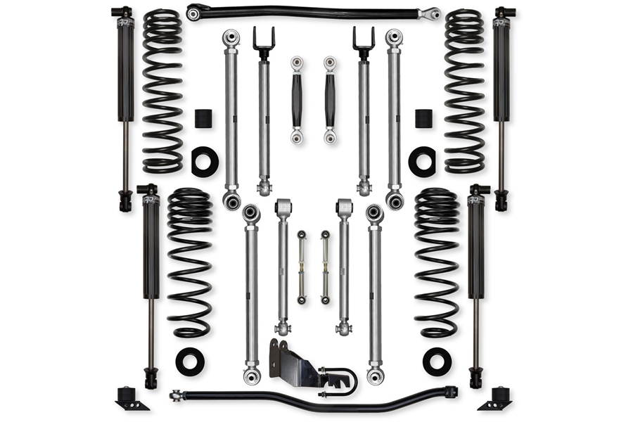 Rock Krawler 2.5in X Factor Pro 'No Limits' Aluminum Stage 1 Lift Kit w/ RRD Shocks ( Part Number: JL25PNL-4XES1)