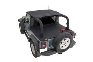 Bushwacker Trail Armor Flatback Soft Top - Black - JK 2Dr