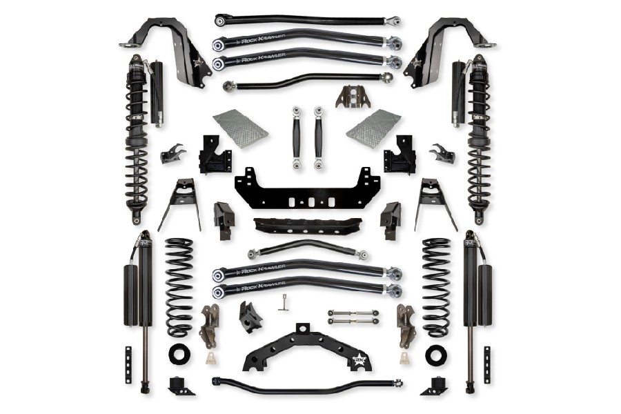 Rock Krawler 3.5in X-Factor X2 Coilover 'No Limits' Long-Arm Lift Kit w/ RRD Shocks ( Part Number: JL35X2NL-4CS)
