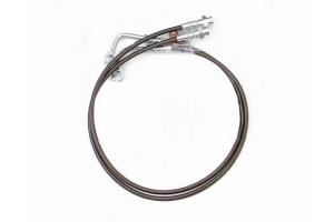 ReadyLift Suspension Rear Braided Brake Lines - Stainless Steel  - JK