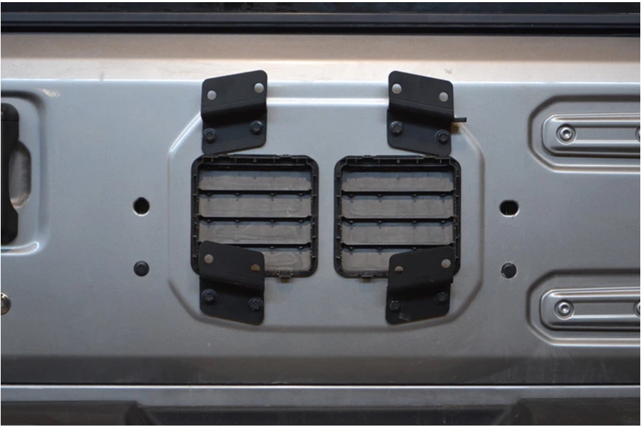 Ace Engineering Stock Tire Carrier Riser Kit - Black - JL 