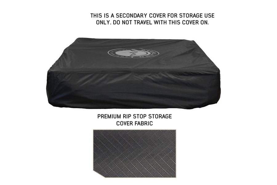 Overland Vehicle Systems XD Sherpa Soft Shell Roof Top Tent 3 Person - Grey Body/Black Rainfly