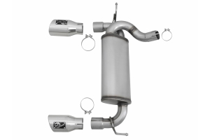 AFE Power Rebel Series Axle-Back Exhaust System - Polished - JK