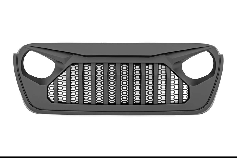 Rough Country Angry Eyes Replacement Grille - Black - JT/JL