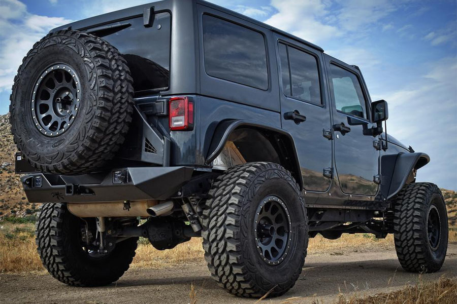 Poison Spyder Standard Width Rear Crusher Flares Black - JK