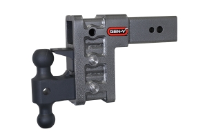 GEN-Y Hitch Mega-Duty 6in Drop Hitch w/ Dual-Ball Mount and Pintle Lock