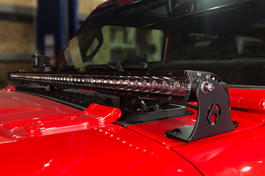 Artec Industries 50 inch LED Light Bar Mount - Hood - JL/JT