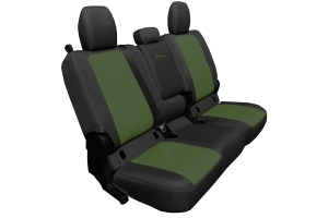 Bartact Tactical Series Rear Bench Seat Cover w/ Fold Down Arm Rest - Black/Olive - JT