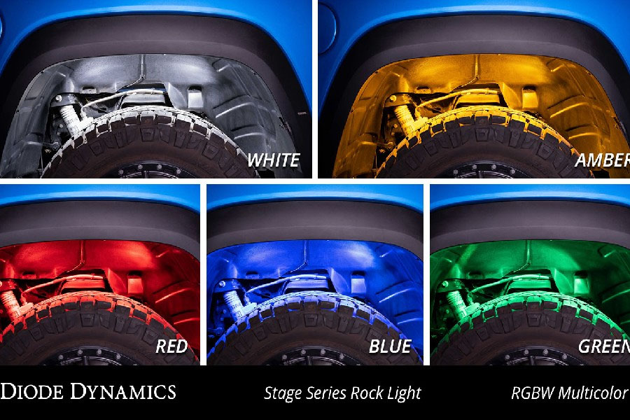 Diode Dynamics Stage Series RGBW LED Rock Light - Add-On 2-pack