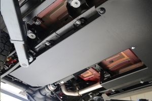 Rock Hard Complete Bellypan Skid Plate System w/Dual Crossmembers- Aluminum - JL 3.6L 2dr