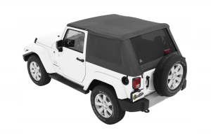 Bestop Trektop NX Plus Soft Top with Tinted Side & Rear Windows - Grey Twill - JK 2DR