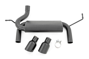 Rough Country Dual Outlet Performance Exhaust System - Black  - JK 3.6L and 3.8L Only