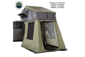 Overland Vehicle Systems Nomadic 2 Roof Top Tent Annex Green Base with Black Floor & Travel Cover