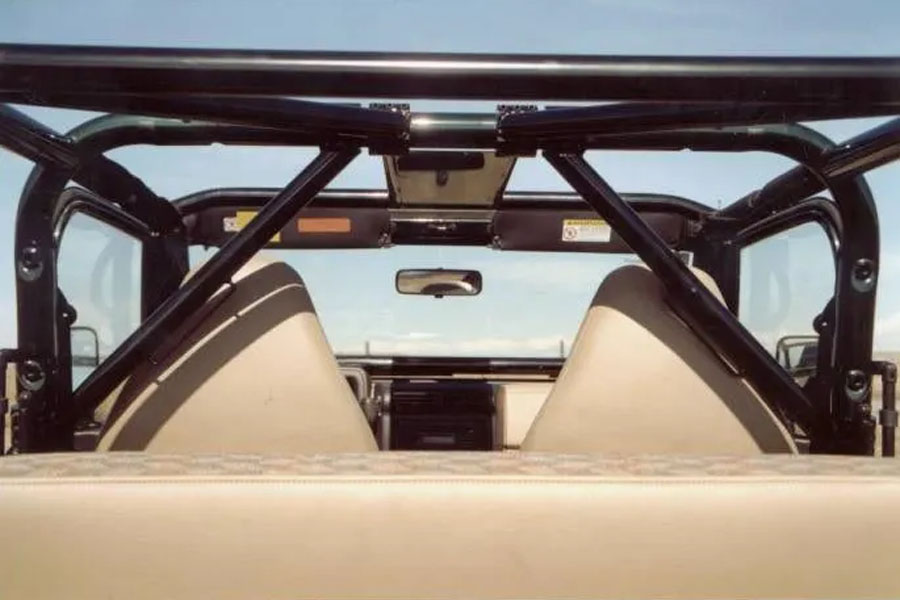 Rock Hard 4x4 5-Point Angled Harness Bar, Drivers Side - Bare - CJ5/CJ7