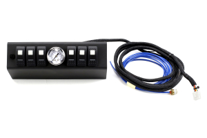 SPOD 6 SWITCH W/ AIR GAUGE AND DOUBLE LED SWITCHES & SOURCE SYSTEM Amber - JK