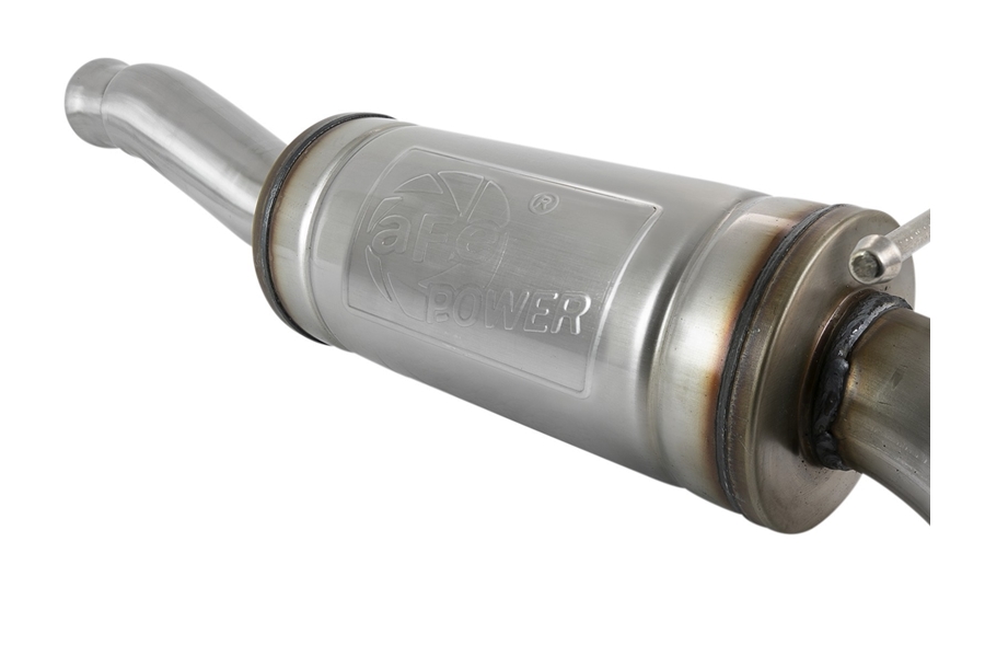 aFe Power Rock Basher 2.5in to 3in Cat-Back Before Axle Turn-Down Exhaust System  - JL 2Dr 3.6L