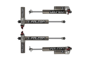 Teraflex Falcon Series 3.3 Adjustable Piggyback Shocks Front & Rear Kit 3-4.5in Lift - JK 4DR