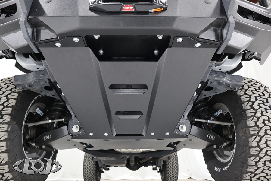LOD Black Ops Front Bumper Skid Plate - Black - Bronco 2021+