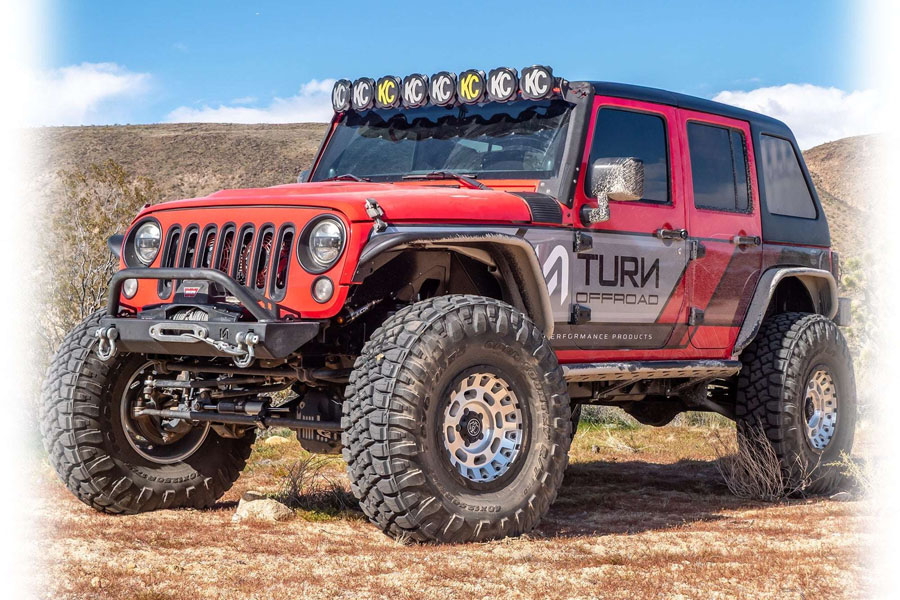 Turn Offroad 2-Piece Fastback Hard Top, Primer w/ Insulated Black Foam Headliner - JK 4DR