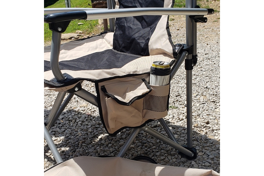 Raptor Series Off Grid Heavy Duty Folding Camping Chair w/ Drink Holder