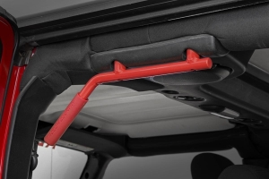 Rough Country Steel Grab Handle Set - Red - JK  