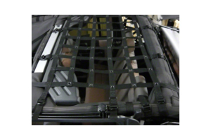 Dirty Dog 4x4 Rear Seat Netting Black - JK 4dr