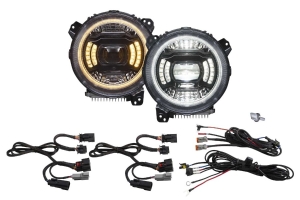 Diode Dynamics Elite Max LED 9in Headlights - Pair - JT/JL 