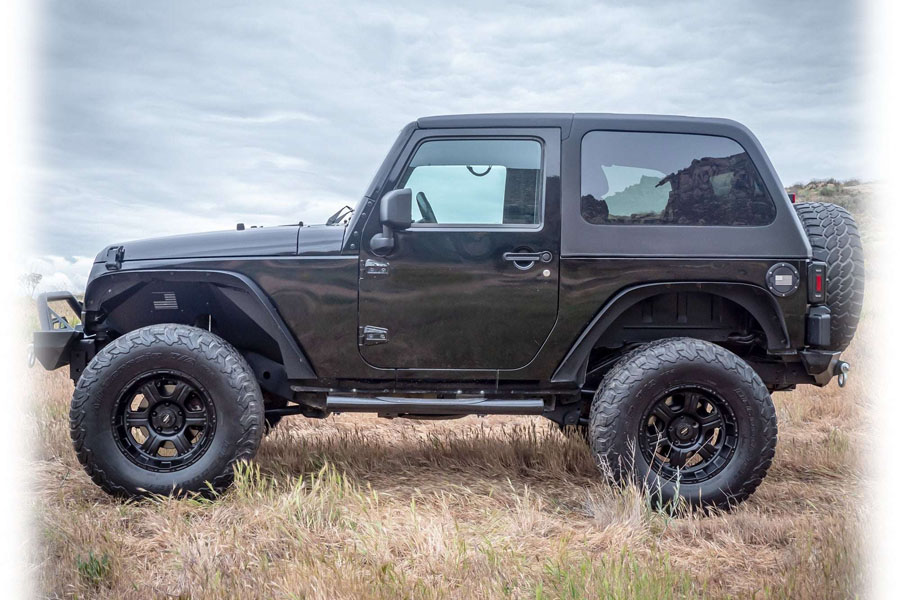 Turn Offroad 2-Piece Fastback Hard Top, White Gel Coat w/ Standard Headliner - JK 2DR