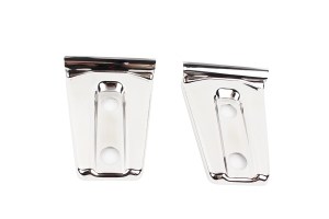 Kentrol Hood Hinge Overlays, Pair - Polished Silver  - JK