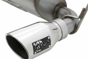 AFE Power Rebel Series Axle-Back Exhaust System - Polished - JK