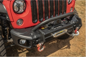 Rugged Ridge Arcus Front Bumper w/ Overrider  - JK