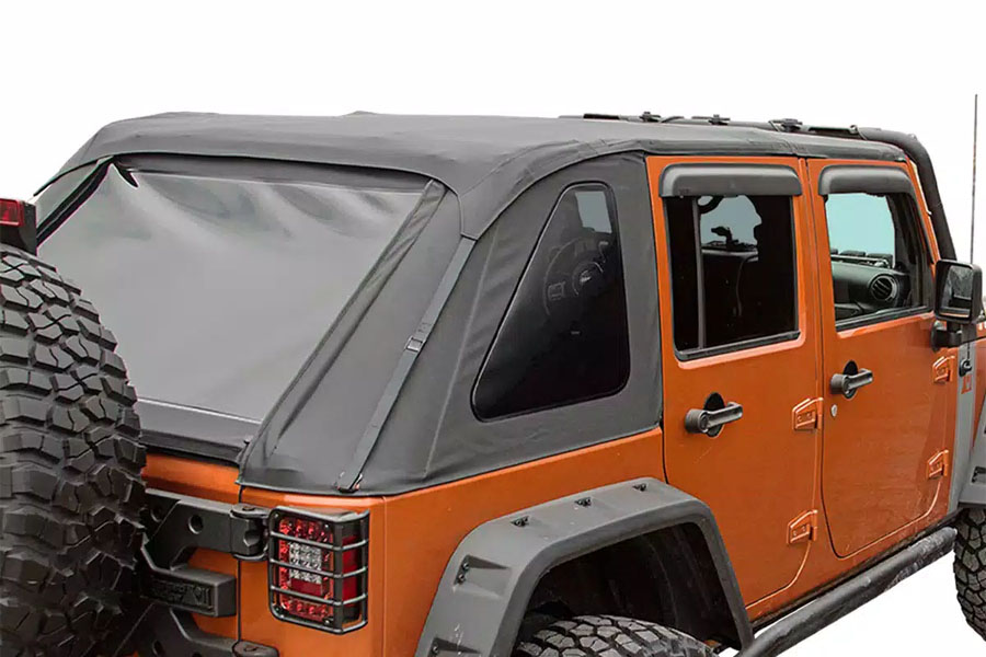 Rugged Ridge Bowless Soft Top, Black Diamond - JK 4dr