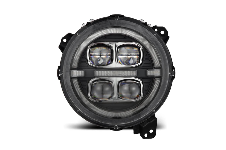 AlphaRex NOVA-Series LED Projector Headlights - Black - JT/JL
