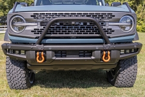 Rough Country Safari Bar Kit OE Modular Steel Bumper 3in OSRAM Angle Wide Series    - Bronco 2021+