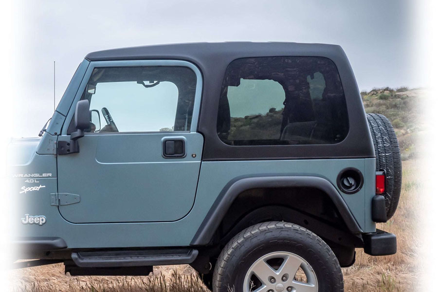 Turn Offroad 1‑Piece Hard Top, Primer w/ Insulated Black Foam Headliner - TJ 