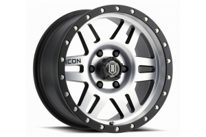 ICON Vehicle Dynamics Six Speed Wheel Satin Black Machined, 17X8.5 5x5 - JT/JL/JK