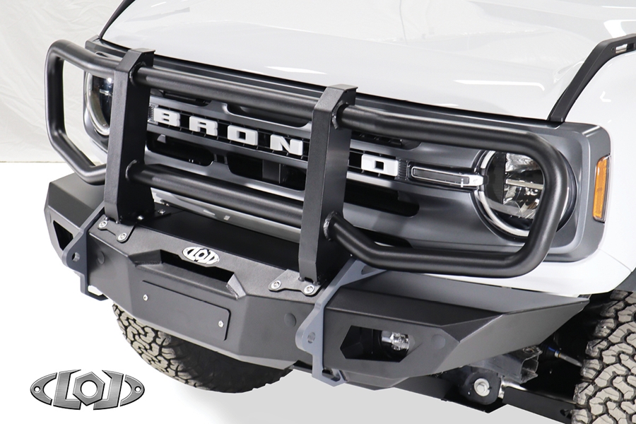 LOD Black Ops Front Bumper Full Grill Guard - Black - Bronco 2021+