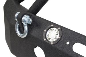 Fishbone Offroad Front Full-Width Winch Bumper w/ LEDs  - JK 