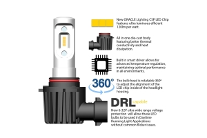 Oracle VSeries Fog Light LED Bulb Conversion Kit  - JT/JL