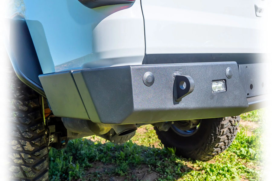 Turn Offroad Rear Bumper w/ Frame Mounted Rock Slider Wings - JT